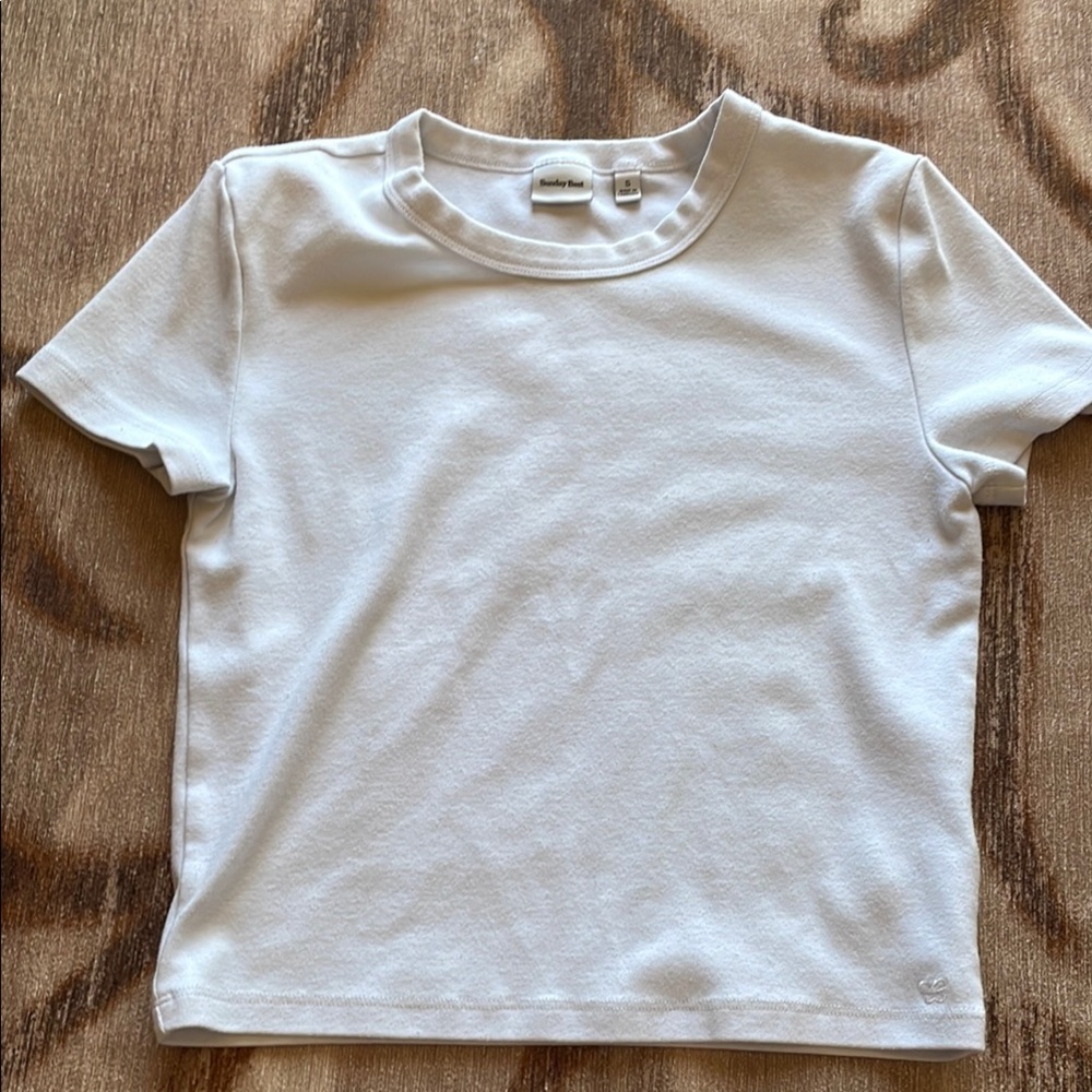 Sunday Best white t-shirt from Aritzia